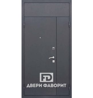 Антивандальная дверь с верхней вставкой в тамбур